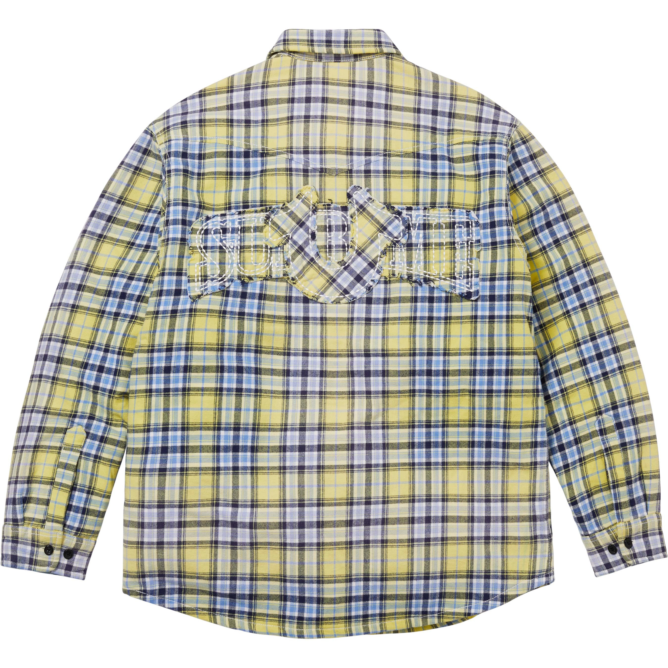 Supreme®/True Religion® Quilted Lined Plaid Flannel Shirt view 10